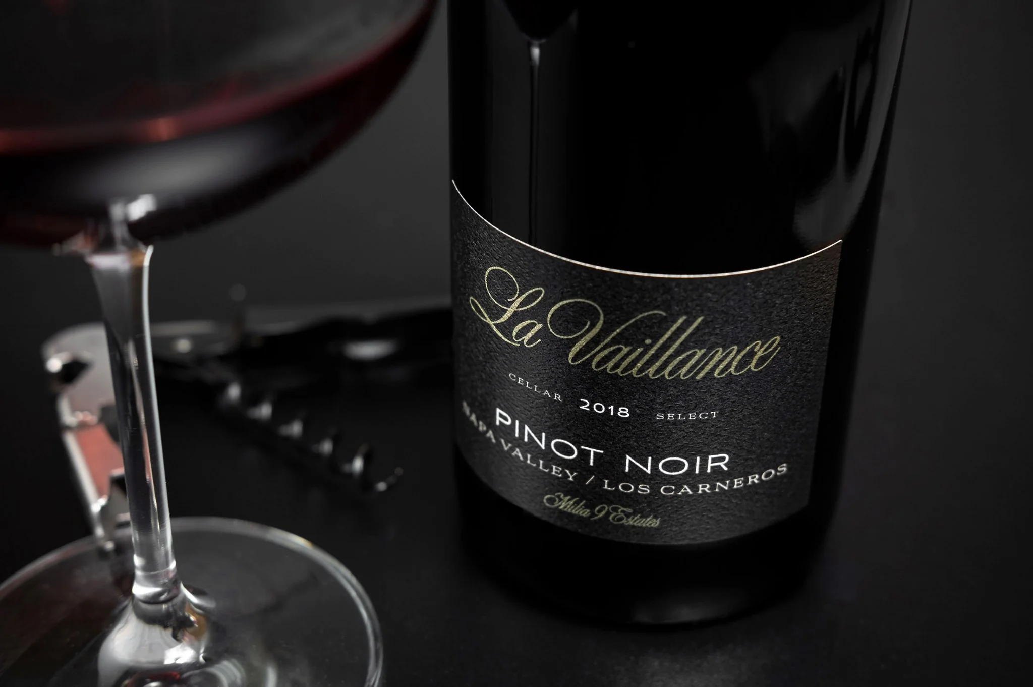 2018 Milia 9 Estates La Vaillance Pinot Noir Los Carneros - Image 3