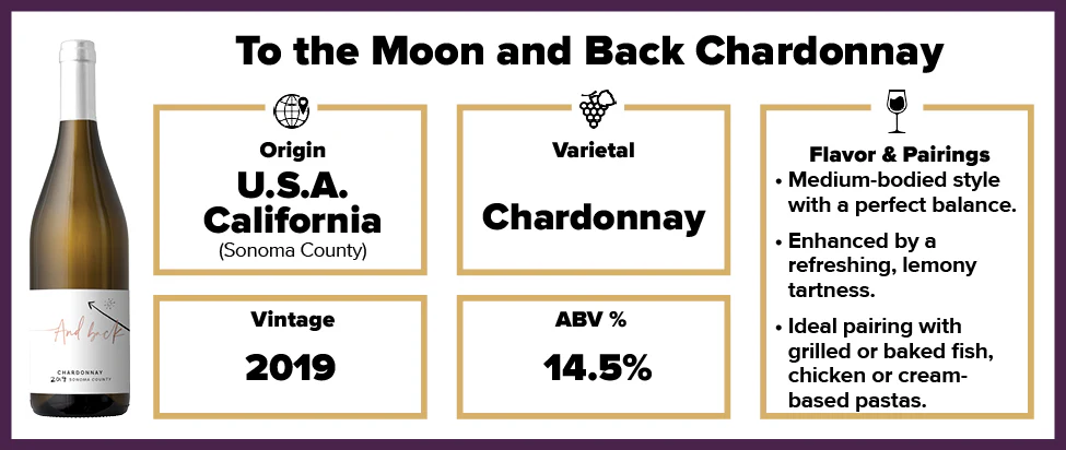 To the Moon and Back Chardonnay 2019 - Image 2