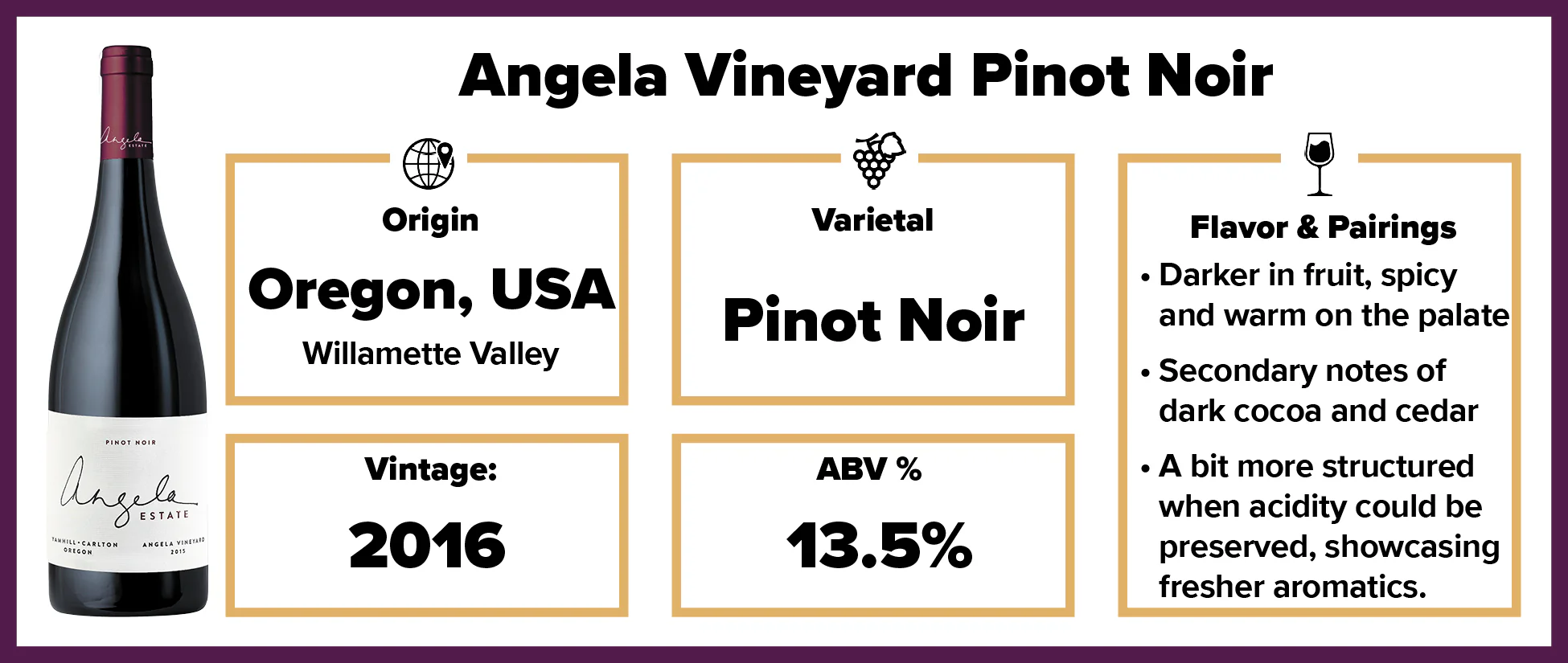 Angela Vineyard Pinot Noir 2016 - Image 2