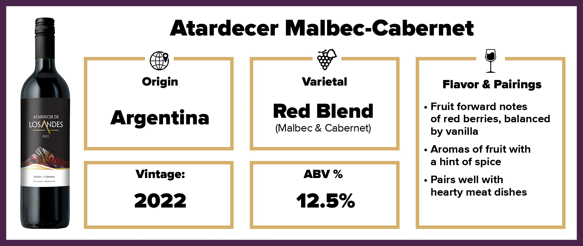 Atardecer Malbec-Cabernet 2022 - Image 2