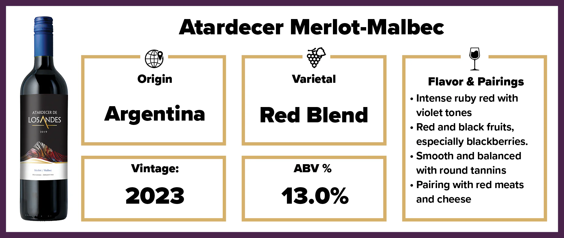 Atardecer Merlot-Malbec 2023 - Image 2