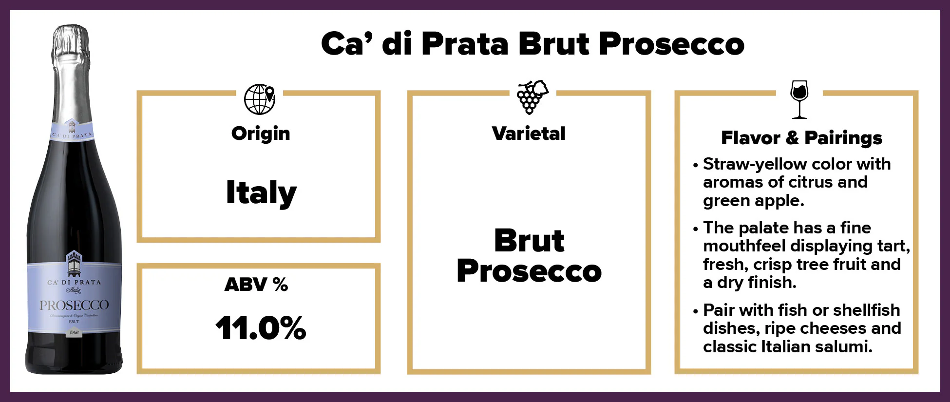 Ca di Prata Brut Prosecco BP - Image 2