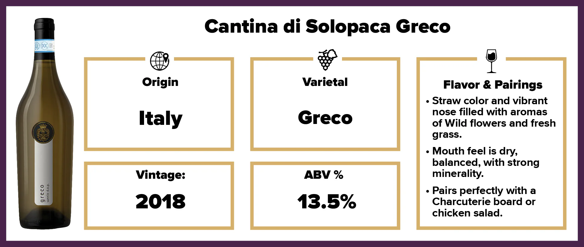 Cantina di Solopaca Greco DOC "Selezione Oro" 2018 - Image 2