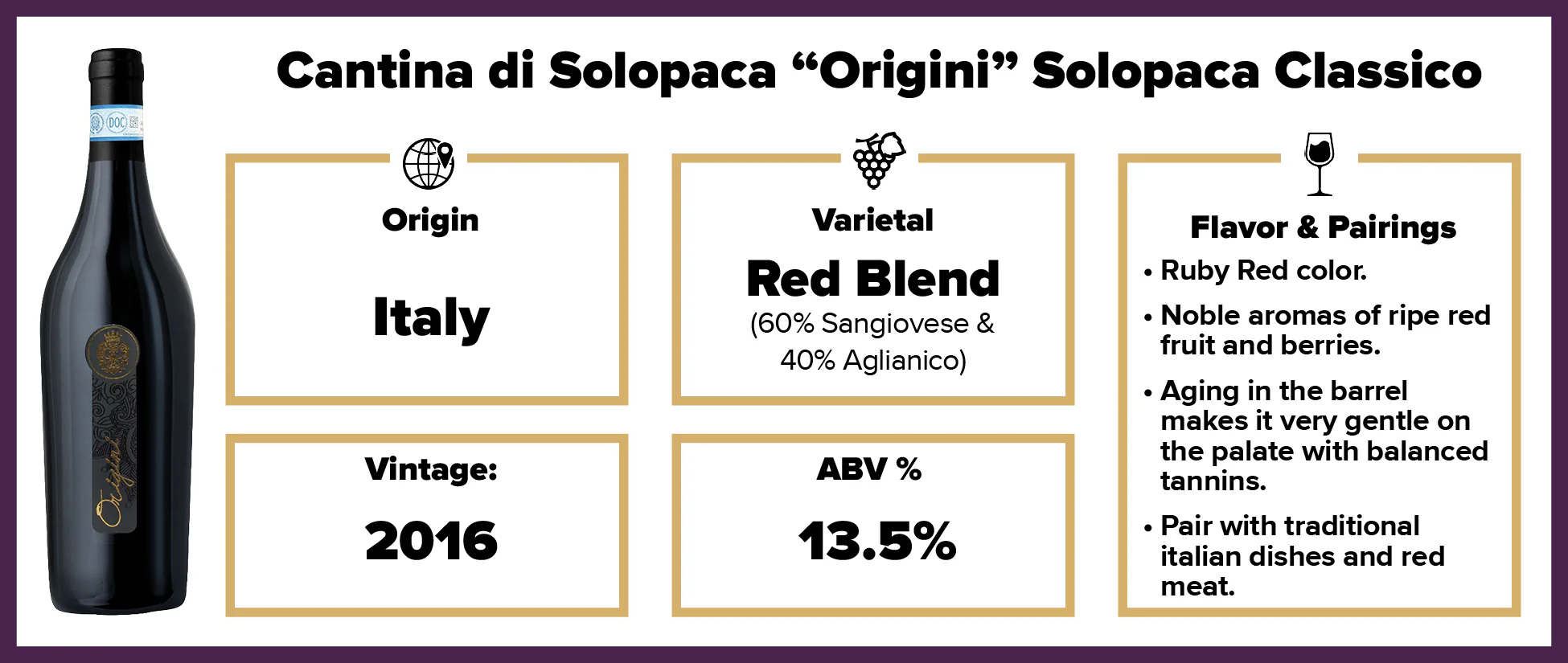 Cantina di Solopaca Rosso "Origini" 2016 - Image 2