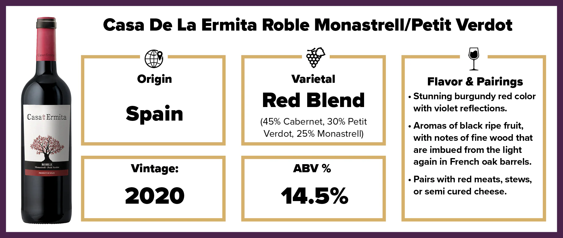 Casa De La Ermita Roble Monastrell/Petit Verdot 2020 - Image 2