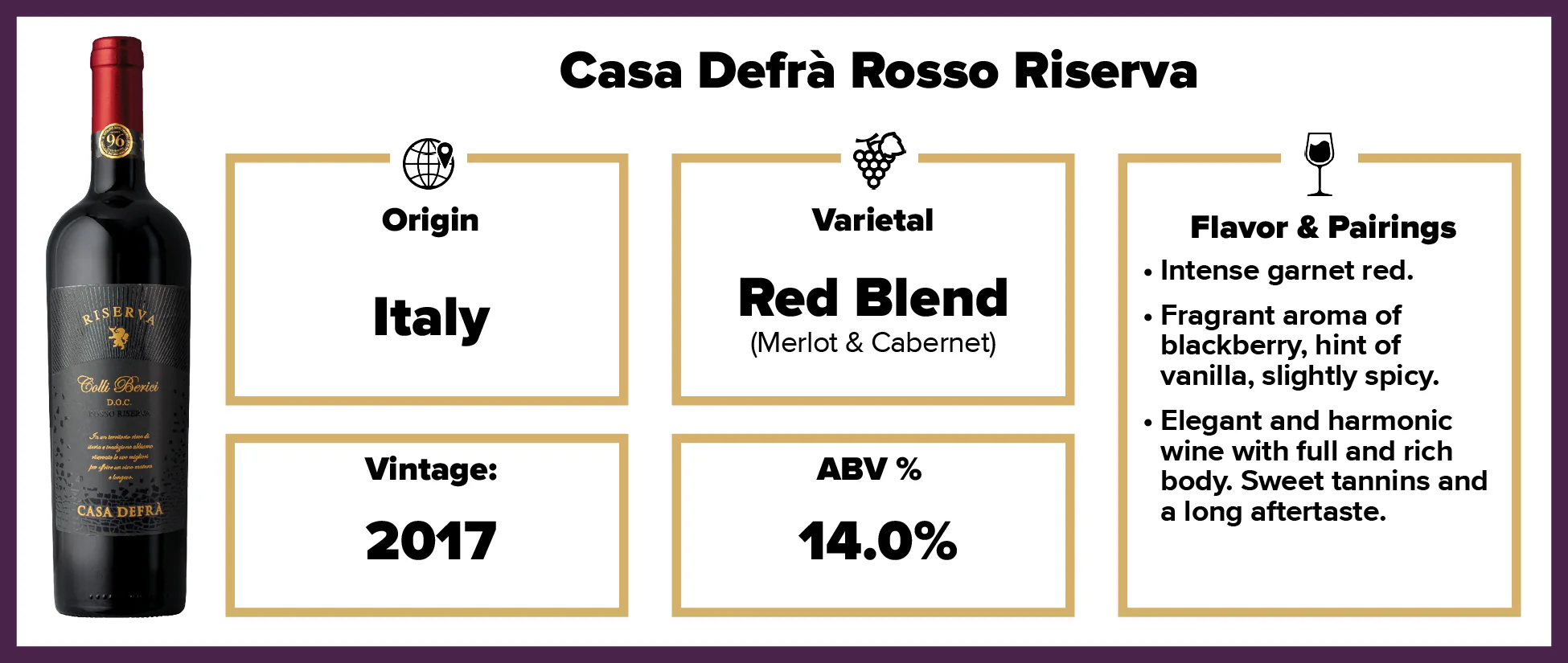 Casa Defrà Rosso Riserva Colli Berici DOC 2017 - Image 2