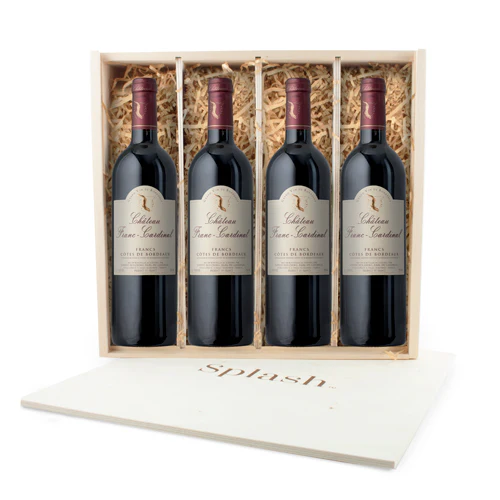 CELLAR: Splash Wines Wooden 4-Pack Gift Box - Image 2