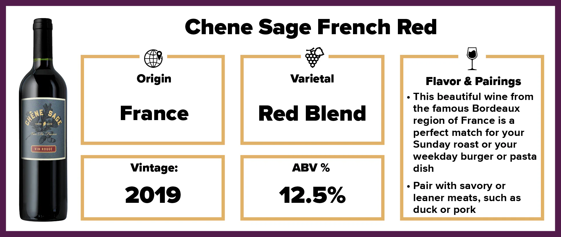 Chene Sage French Red 2019 - Image 2