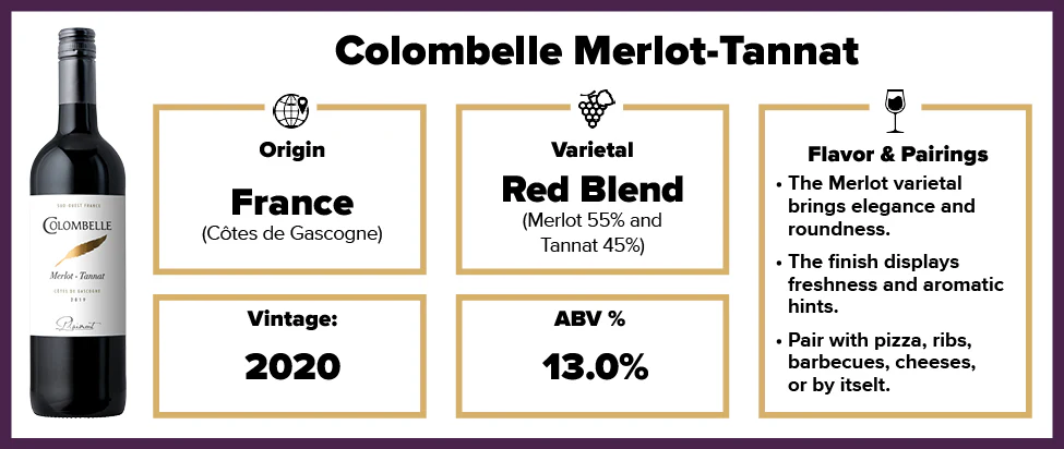 Colombelle Merlot-Tannat 2020 - Image 2