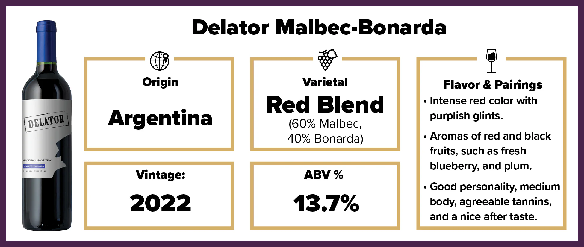 Delator Malbec-Bonarda 2022 - Image 2