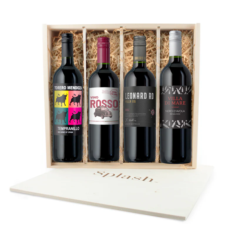 DISCOVERY: Splash Wines Wooden 4-Pack Gift Box - Image 2