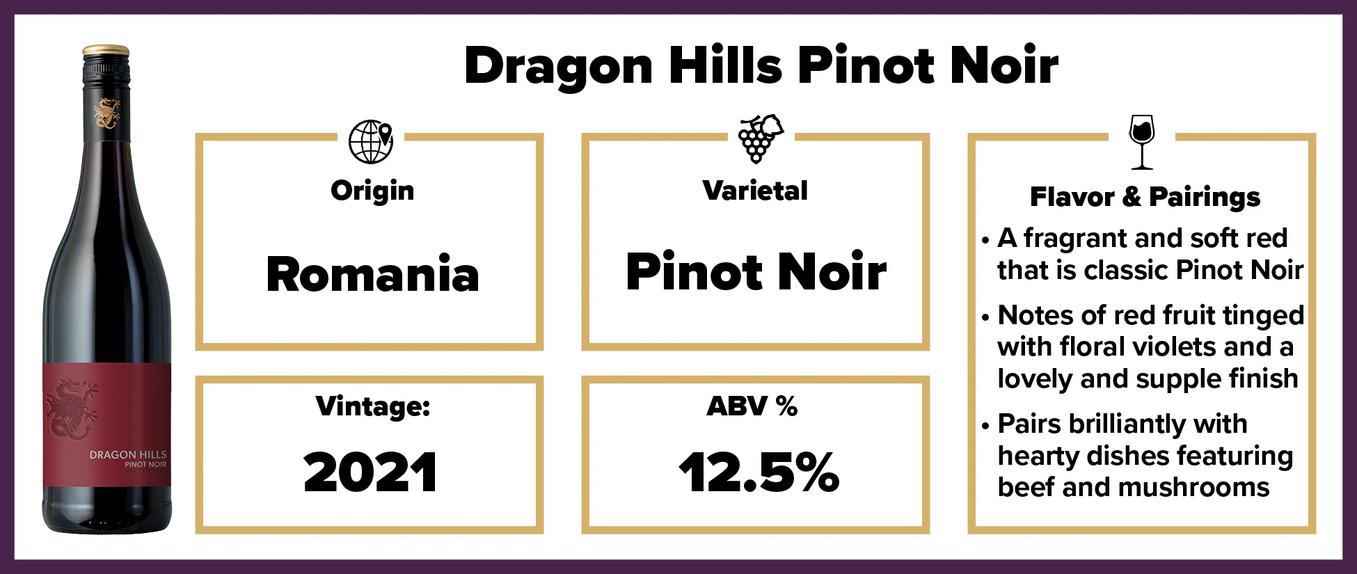 Dragon Hills Pinot Noir 2021 - Image 2