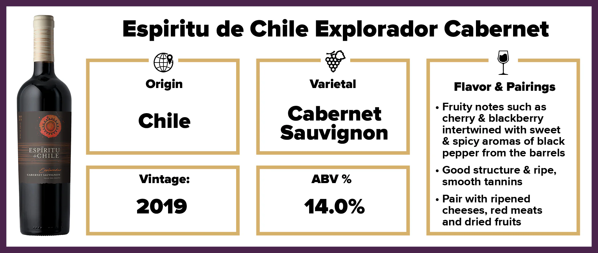 Espiritu de Chile Explorador Cabernet 2019 - Image 2
