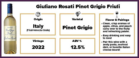 Giuliano Rosati Pinot Grigio 2022 - Image 2