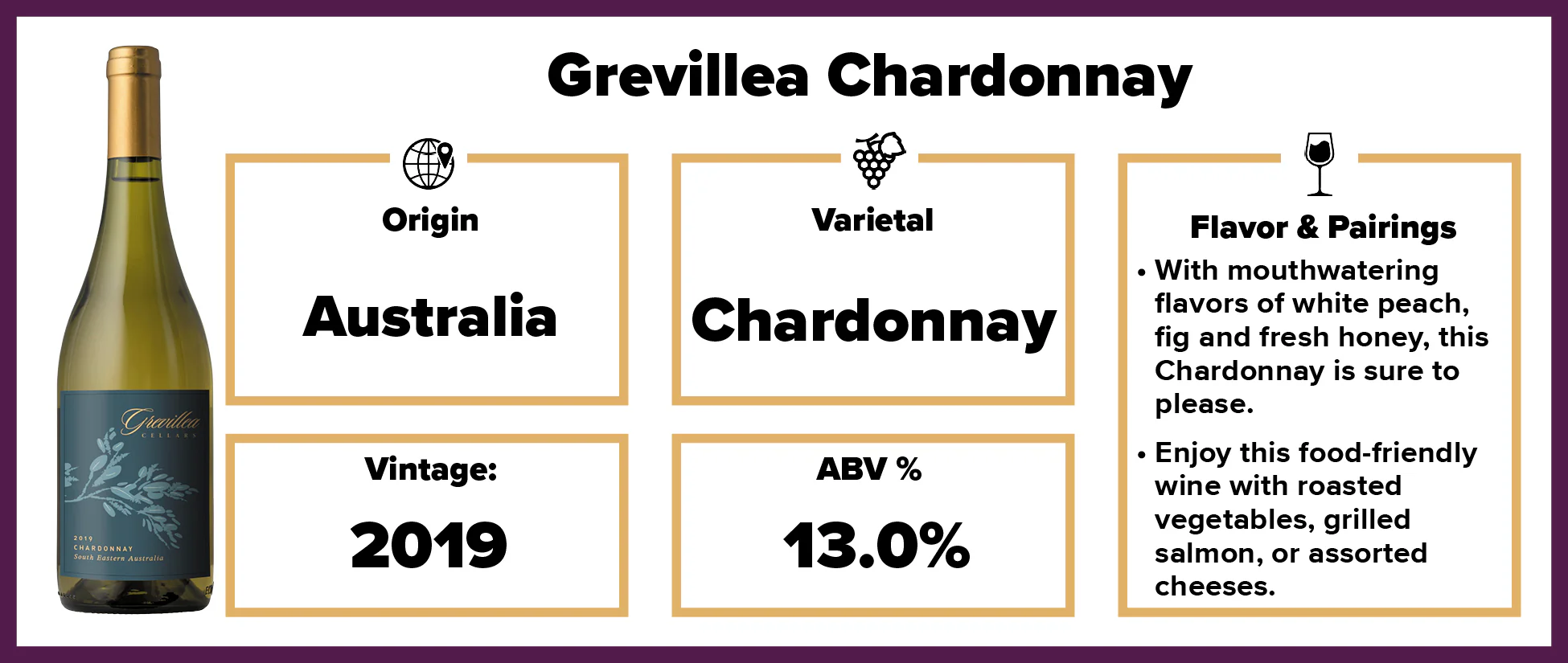 Grevillea Chardonnay 2019 - Image 2