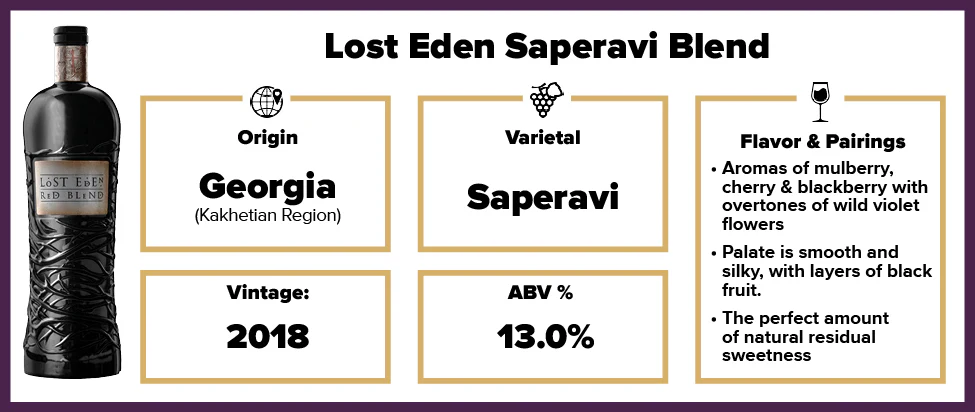 Lost Eden Saperavi Blend 2018 - Image 2