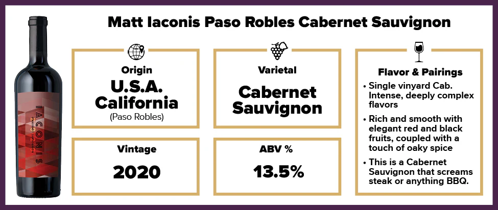 Matt Iaconis Paso Robles Cabernet Sauvignon 2020 - Image 2
