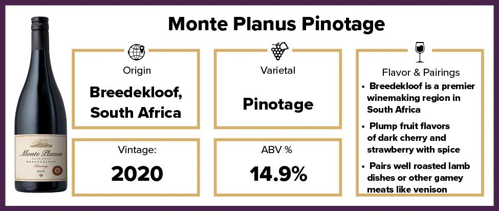 Monte Planus Pinotage 2020 - Image 2