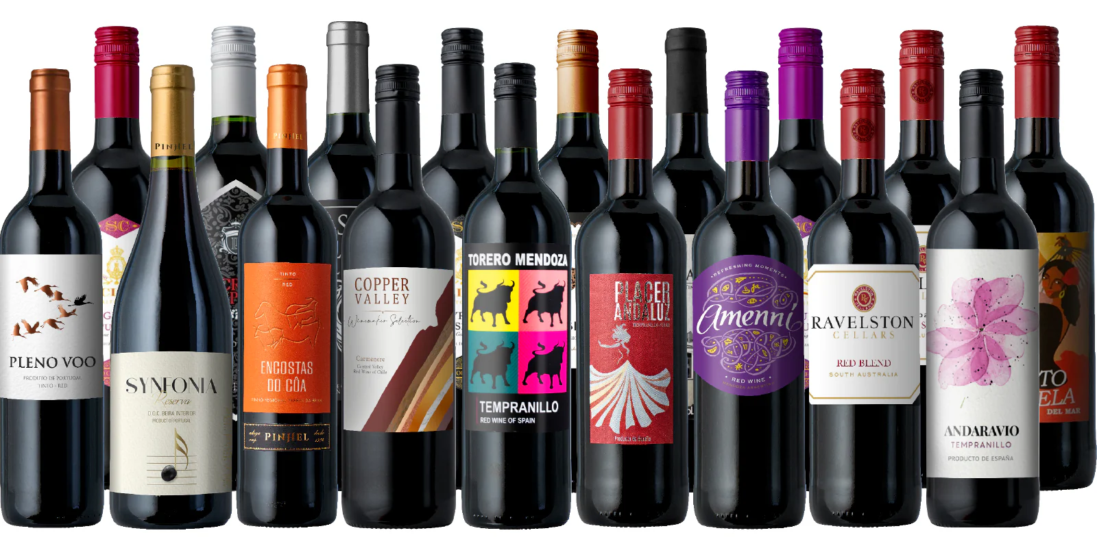 October's Biggest Red Wine Sale EVER 18-Pack!
