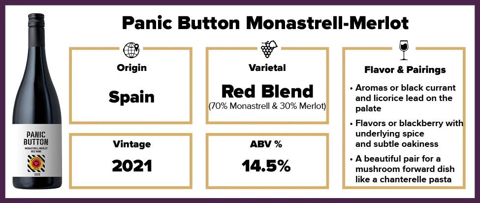 PANIC BUTTON Monastrell-Merlot 2021 - Image 2