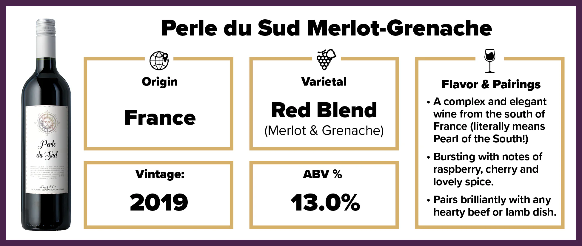 Perle du Sud Merlot-Grenache , IGP OC - Image 2