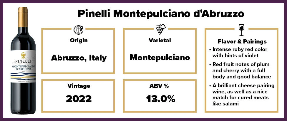 Pinelli Montepulciano d'Abruzzo DOC 2022 - Image 2