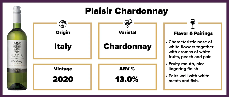 Plaisir Chardonnay 2020 - Image 2