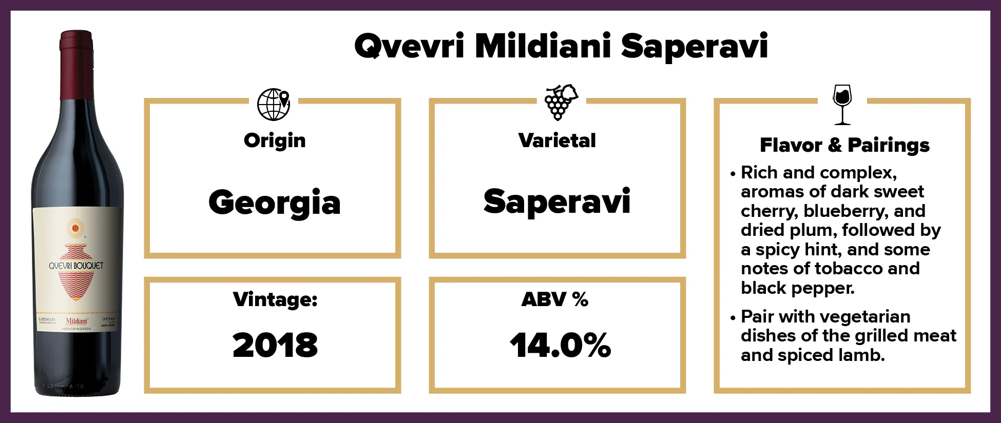 Qvevri Mildiani Saperavi 2018 - Image 2