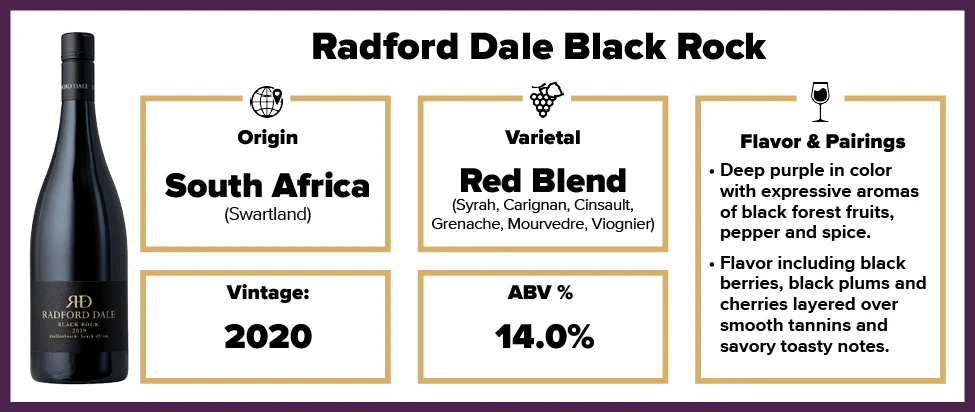 Radford Dale Black Rock Red Swartland 2020 - Image 2