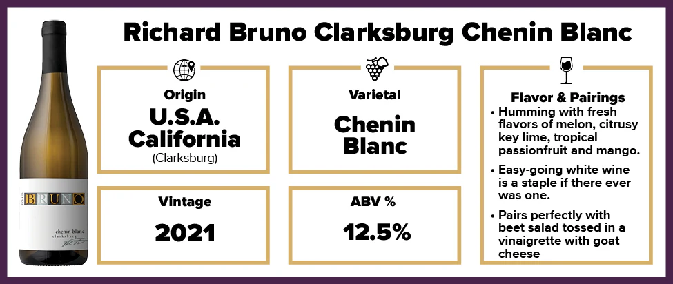 Richard Bruno Clarksburg Chenin Blanc 2021 - Image 2