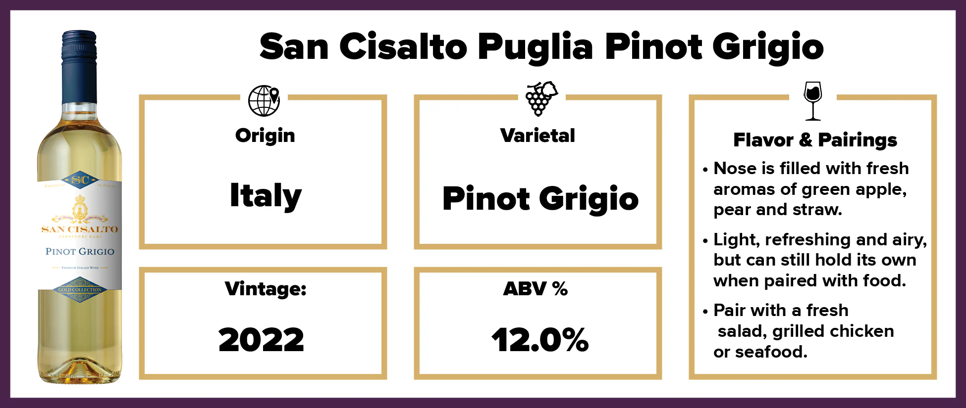San Cisalto Puglia Pinot Grigio 2022 - Image 2
