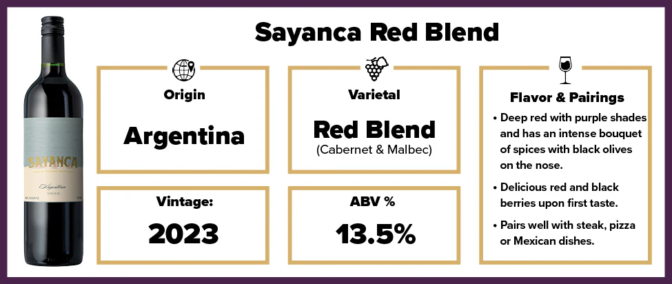 Sayanca Red Blend 2023* - Image 2