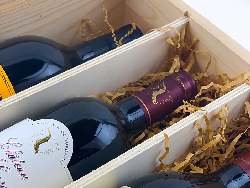 Splash Wines Wood Box Cellar 4-Pack Gift - Image 4