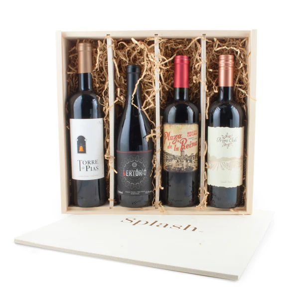 Splash Wines Wood Box Discovery 4-Pack Gift - Image 2