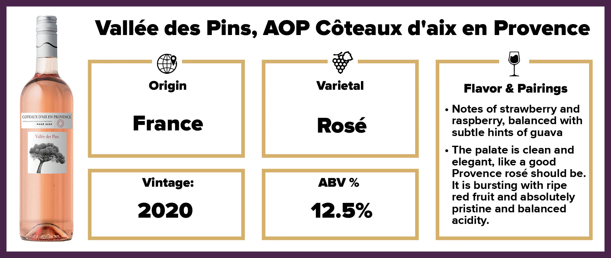 Vallée des Pins, AOP Côteaux d'aix en Provence* - Image 2