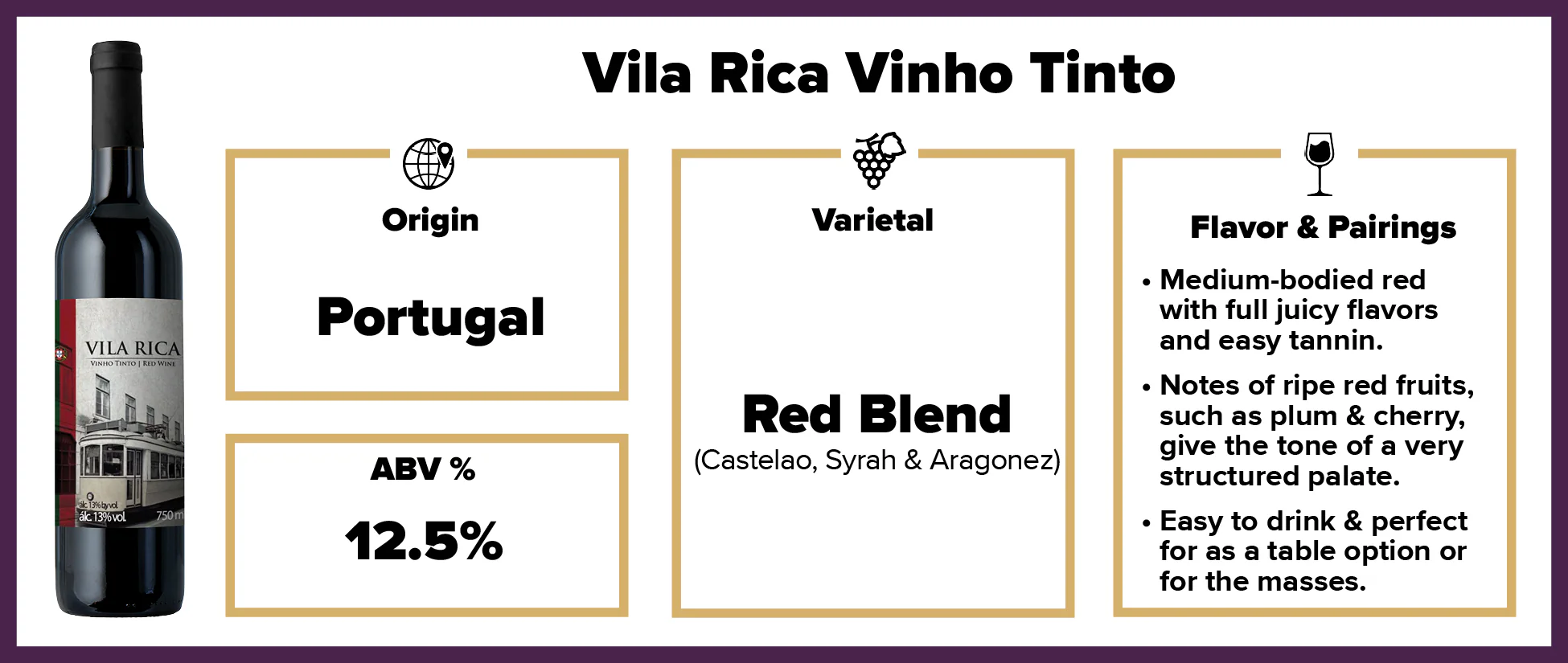 Vila Rica Vinho Tinto NV - Image 2